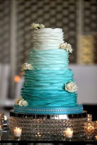 More Than 20 Teal Ombre Wedding Cake Ideas - Bouquet Wedding Flower